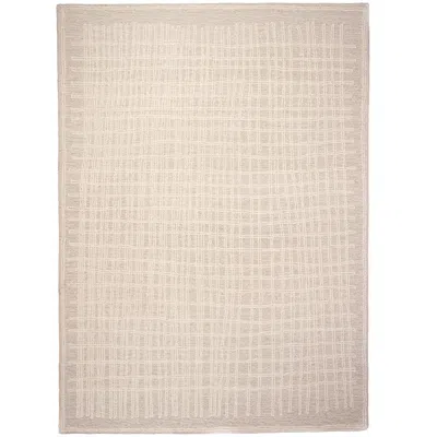 The Company Store Geometric Hand Tufted Wool Rug In Ivory