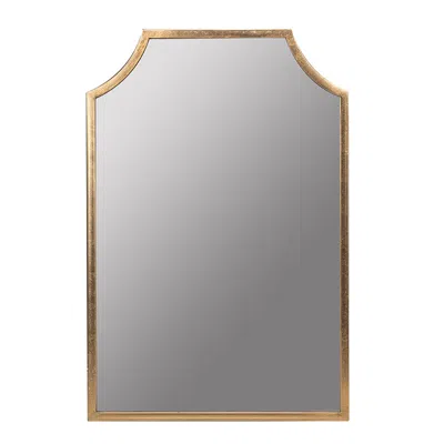 The Company Store Gilded Arched Frame Wall Mirror In Yellow