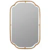 The Company Store Gilded Floating Frame Wall Mirror In Gold