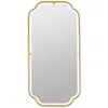 The Company Store Gilded Floating Frame Wall Mirror In Yellow