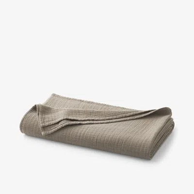 The Company Store Gossamer Cotton Throw Blanket In Brown