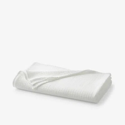 The Company Store Gossamer Cotton Throw Blanket In White