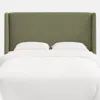 The Company Store Gramercy Linen Headboard In Green