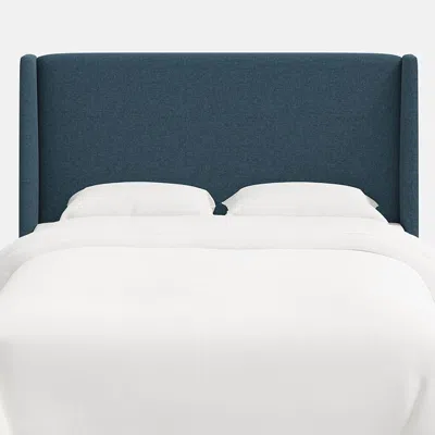 The Company Store Gramercy Textured Linen Headboard In Navy