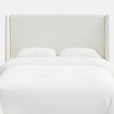 The Company Store Gramercy Textured Linen Headboard In White
