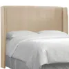 The Company Store Gramercy Velvet Headboard In Beige