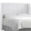 The Company Store Gramercy Velvet Headboard In White