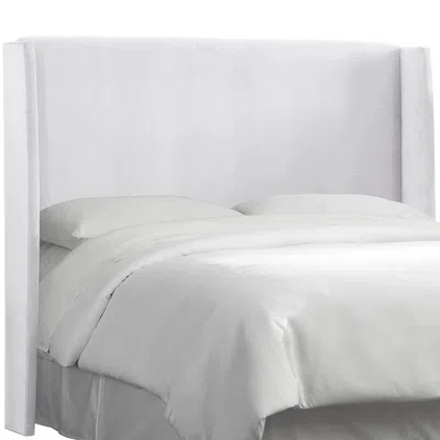The Company Store Gramercy Velvet Headboard In White