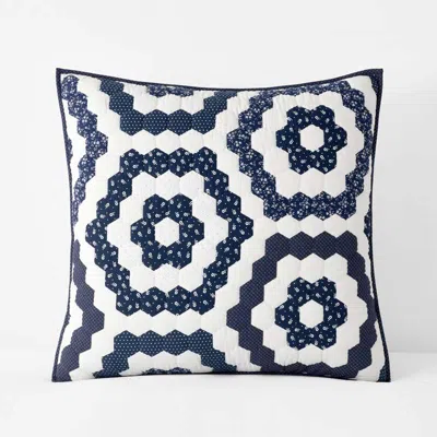 The Company Store Gwenivere Quilted Sham In Blue
