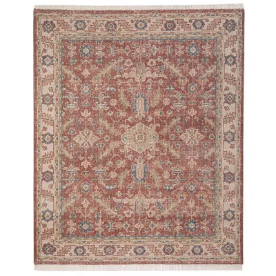 The Company Store Hand Knotted Antique Wool Rug In Red