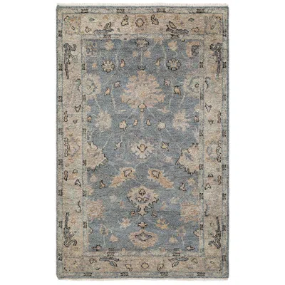 The Company Store Hand Knotted Persian Wool Rug In Blue/gray