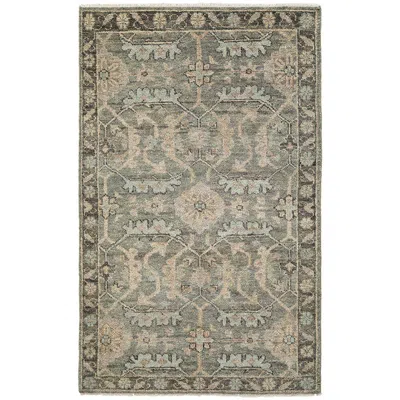 The Company Store Hand Knotted Persian Wool Rug In Gray