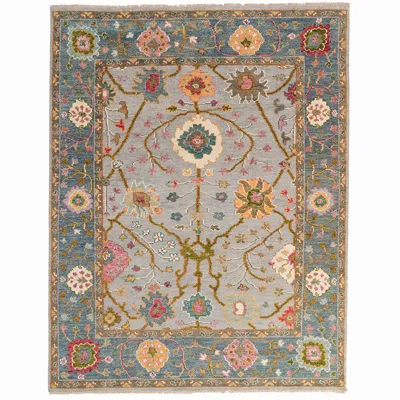 The Company Store Hand Knotted Traditional Wool Rug In Gray