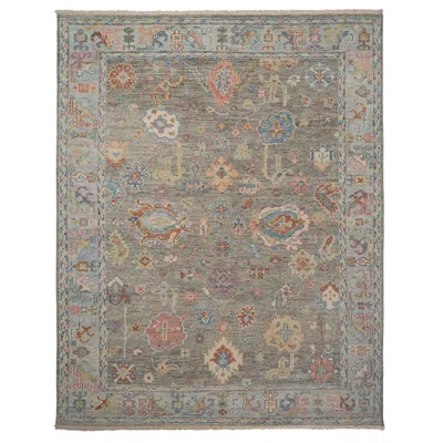 The Company Store Hand Knotted Traditional Wool Rug In Gray