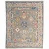 The Company Store Hand Knotted Traditional Wool Rug In Pewter Blue