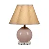 The Company Store Handblown Glass Table Lamp In Pink