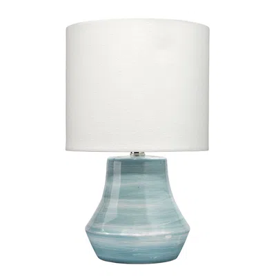 The Company Store Handcrafted Ceramic Swirl Table Lamp In Blue