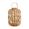 The Company Store Handmade Bamboo Lantern In Brown