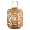 The Company Store Handmade Bamboo Lantern In Brown