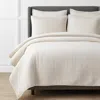 The Company Store Harmony Luxe Ultra-cozy Velvet Quilt In Ivory