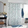 The Company Store Hawthorne Classic Cool Cotton Percale Shower Curtain In Blue/teal/turquoise
