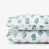 The Company Store Hawthorne Classic Cool Percale Pillowcase Set In Blue/teal/turquoise