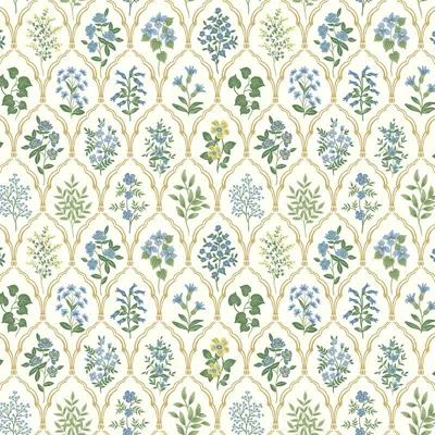 The Company Store Hawthorne Traditional Wallpaper In Blue/green