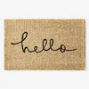 The Company Store Hello Coir Doormat In Beige