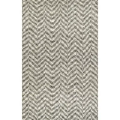 The Company Store Herringbone Hand Tufted Wool Rug In Gray