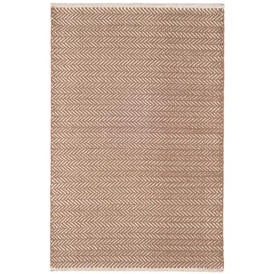 The Company Store Herringbone Handwoven Cotton Rug In Gray