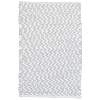 The Company Store Herringbone Handwoven Reversible Indoor/outdoor Rug In Gray