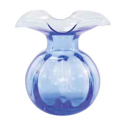 The Company Store Hibiscus Glass Bud & Fluted Vases In Blue