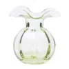 The Company Store Hibiscus Glass Bud & Fluted Vases In Green