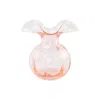 The Company Store Hibiscus Glass Bud & Fluted Vases In Pink