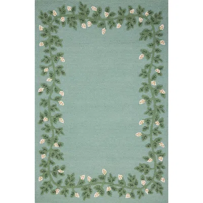 The Company Store Highgrove Wool Rug In Blue