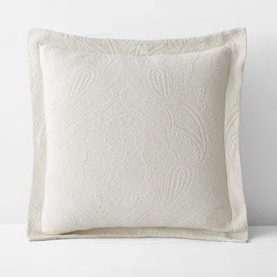 The Company Store Hillcrest Cotton Matelassé Sham In Ivory
