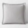 The Company Store Hillcrest Cotton Matelassé Sham In Light Gray