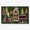 The Company Store Holiday Coir Door Mat In Multi