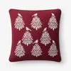 The Company Store Holiday Decorative Pillow Cover In Red