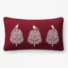 The Company Store Holiday Decorative Pillow Cover In Red