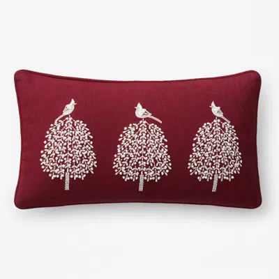 The Company Store Holiday Decorative Pillow Cover In Red