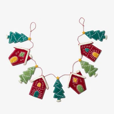 The Company Store Holiday Felt Bunting In Multi