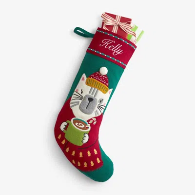 The Company Store Holiday Felt Stocking In Multi