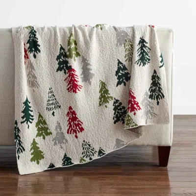 The Company Store Holiday Knit Throw Blanket In Multi