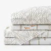 The Company Store Holiday Print Classic Ultra-cozy Cotton Velvet Flannel Bed Sheet Set In Multi