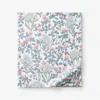 The Company Store Holiday Print Classic Ultra-cozy Cotton Velvet Flannel Flat Bed Sheet In Multi