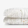 The Company Store Holiday Print Classic Ultra-cozy Cotton Velvet Flannel Pillowcase Set In White