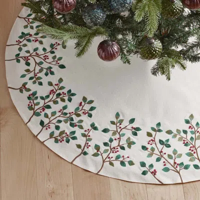 The Company Store Holiday Tree Skirt In Multi