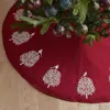 The Company Store Holiday Tree Skirt In Red
