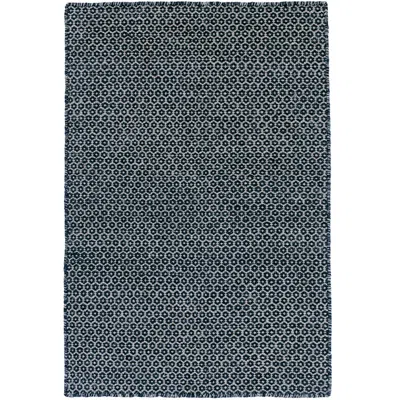 The Company Store Honeycomb Handwoven Wool Rug In Blue